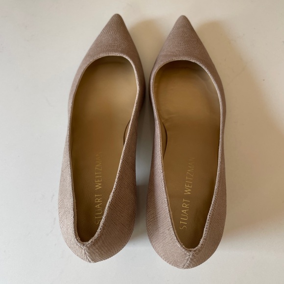 Stuart Weitzman Fawn Goose Bump Heels 8.5M - Picture 3 of 10
